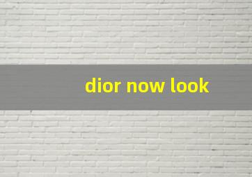 dior now look